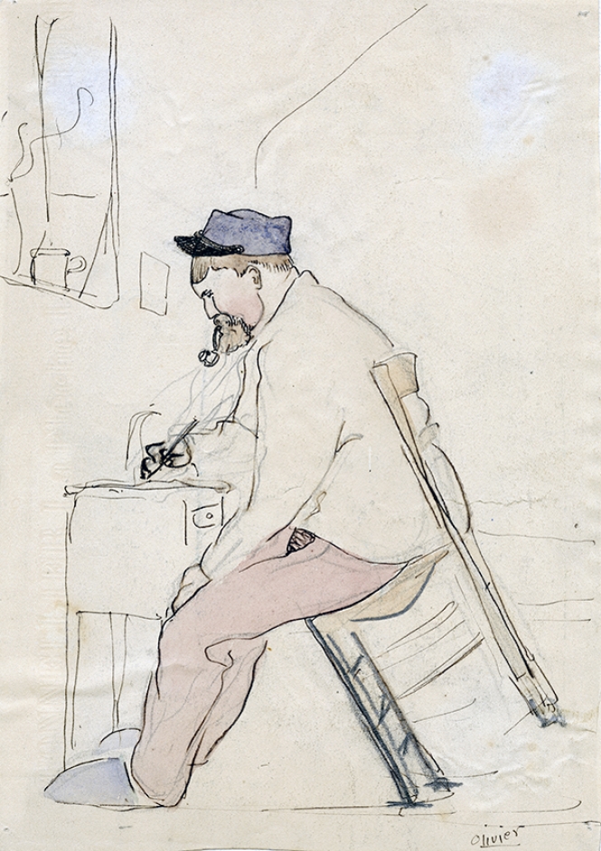 Olivier (writing a letter)