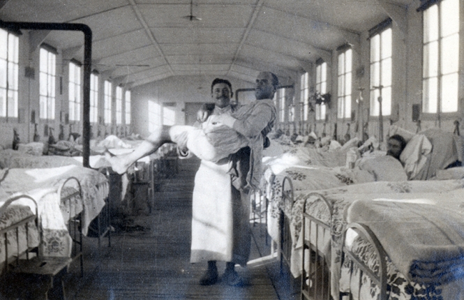 Lepineux Bringing Prodhomine to his Dressing