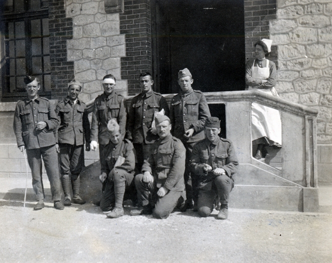 English Wounded and American Nurse