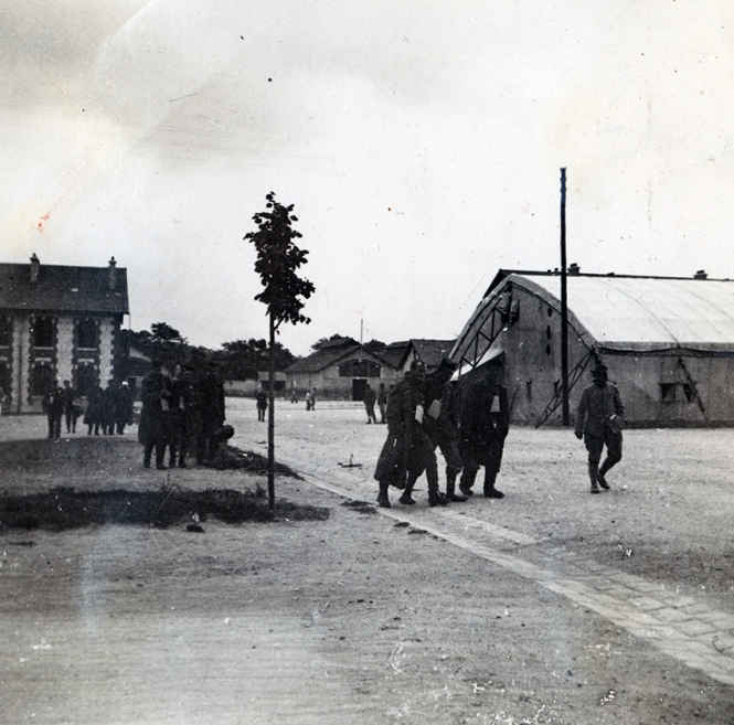 German Prisoners Being Evacuated