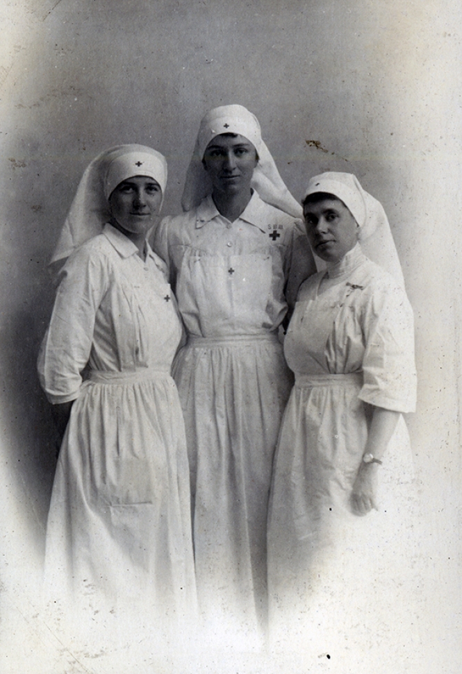 Katharine, Edith, and Mme. Sirot