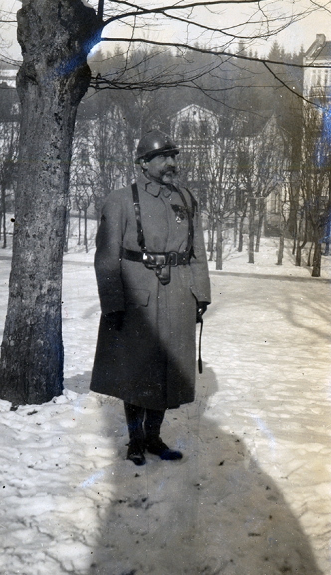 Soldier in a Long Coat