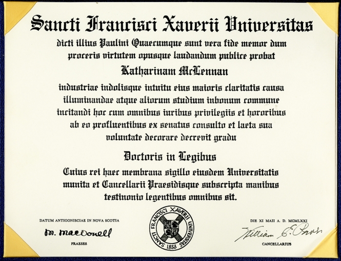 Xavier College Honorary Degree