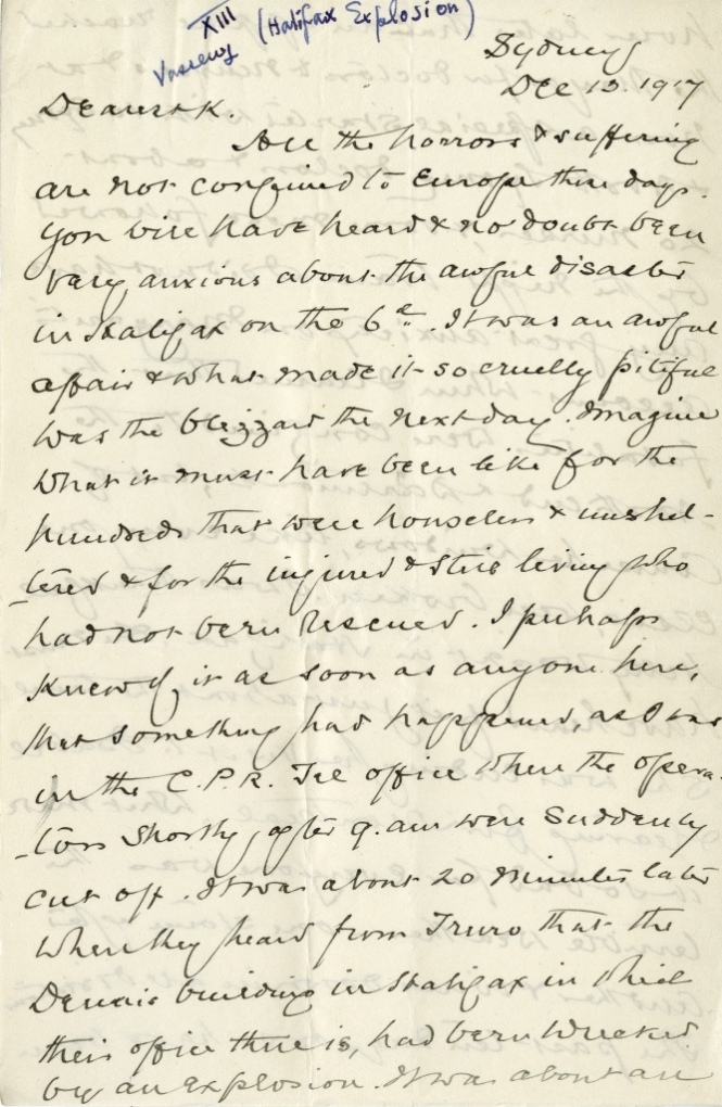 Letter from F.C. Kimber to Katharine McLennan